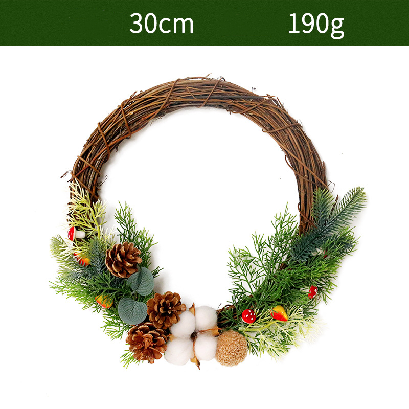 30cm Rattan Christmas Decoration Garland