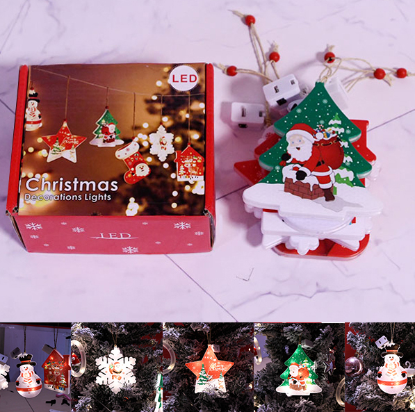 Led Colored Lamp Decoration Santa Claus Christmas Lights