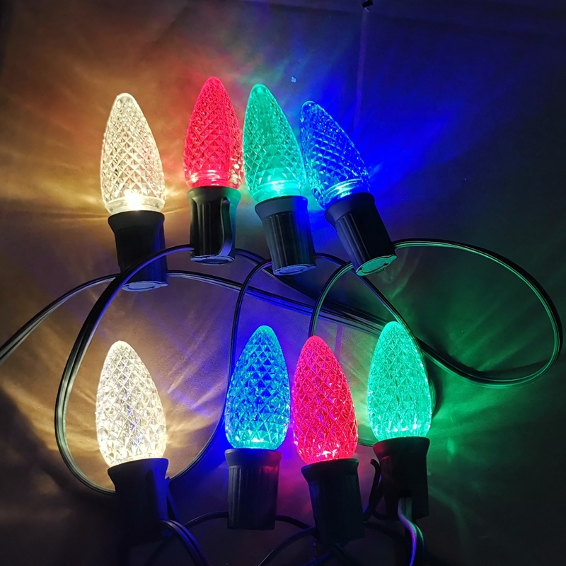 Waterproof Warm White C9 Bulb Led Christmas Lights