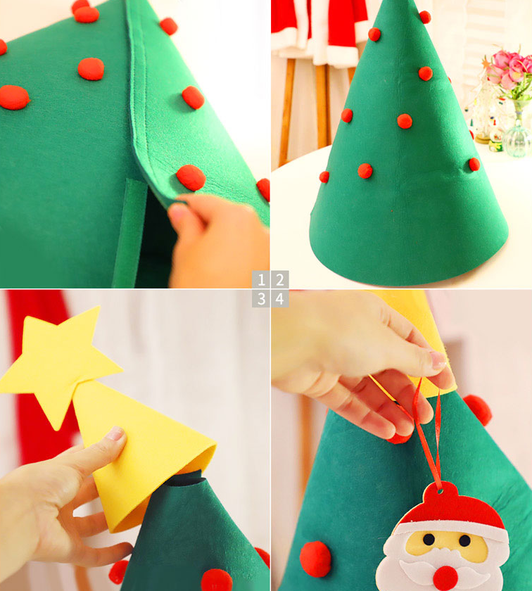 Felt Christmas Tree Kids Decorations